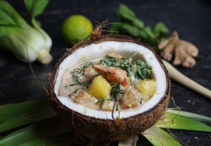 ananas coco gambas