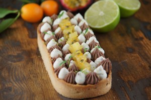 Tarte ananas passion chocolat au lait vanille2