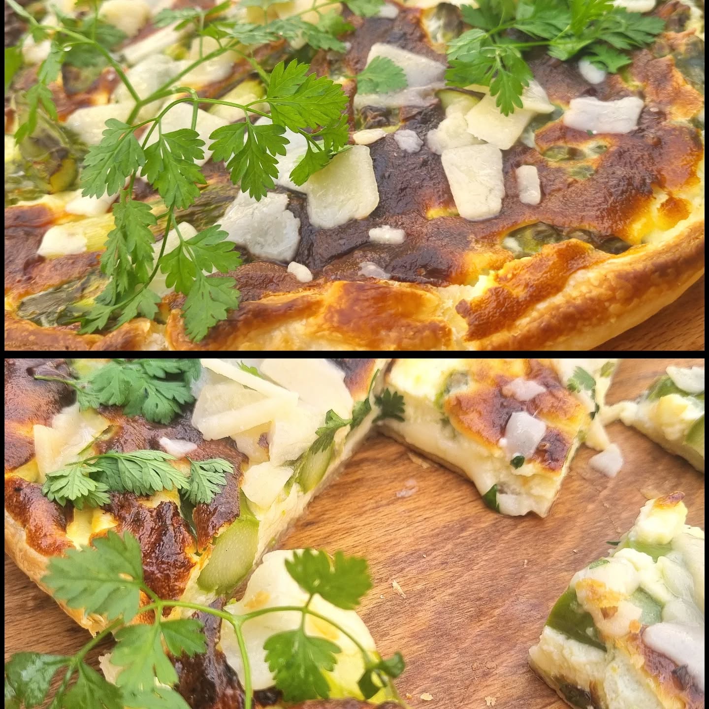 Encore une recette toute simple réalisée avec des produits de saison, ici en l'occurrence les asperges vertes du Gard 
Tarte feuilletée asperges et parmesan 
Une gourmandise à manger sans modération.
#aspergesvertes #parmigiano #quiche